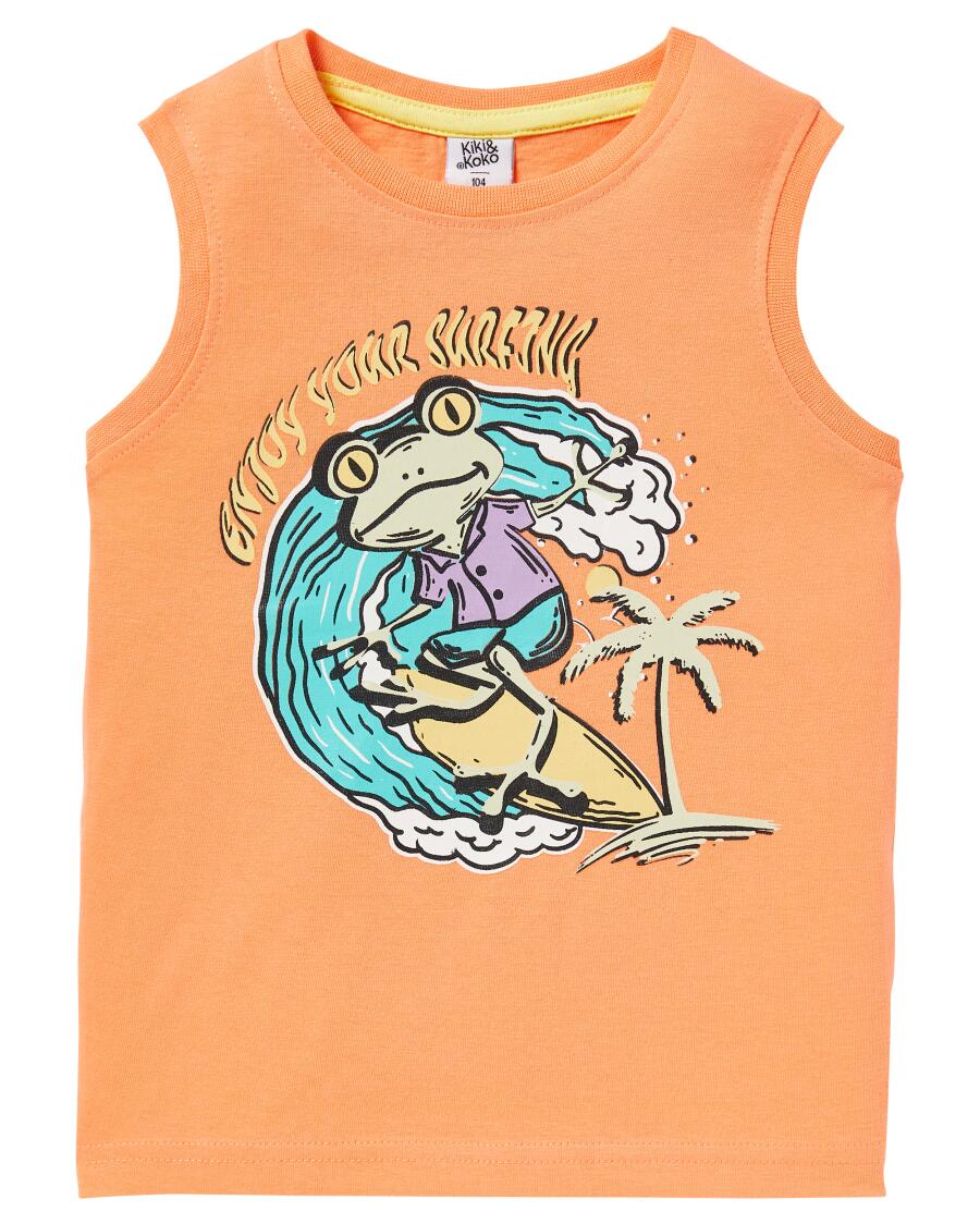Tanktop Surfing oranje