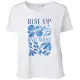 Weißes T-Shirt mit blauem Print