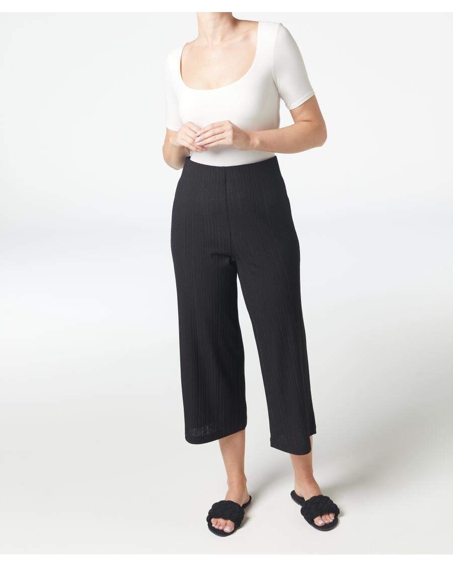 Culotte in Caprilänge schwarz