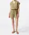 Musselin-Shorts Khaki