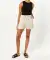 Korte broek van mousseline lichtbruin
