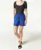 Einfarbige Shorts indigo blau