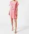 Bigshirt mit Allover-Print rosa