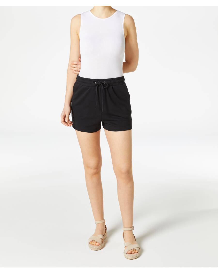 Kurze Sweatshorts schwarz