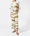 Batik-Culotte khaki bedruckt