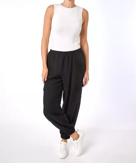 Cargohose High-waist
