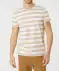 Gestreiftes T-Shirt weiß/beige