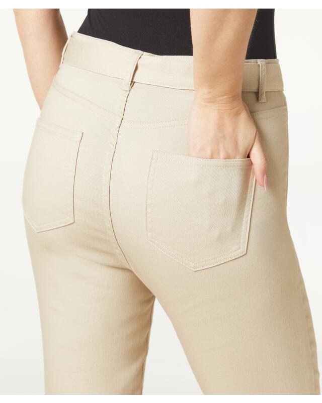 سروال من التويل بطول 7/8 للنساء، بني فاتح (KiK Twillhose in 7/8-Länge (hellbraun)) — KiK, منتج ألماني أصلي في المغرب