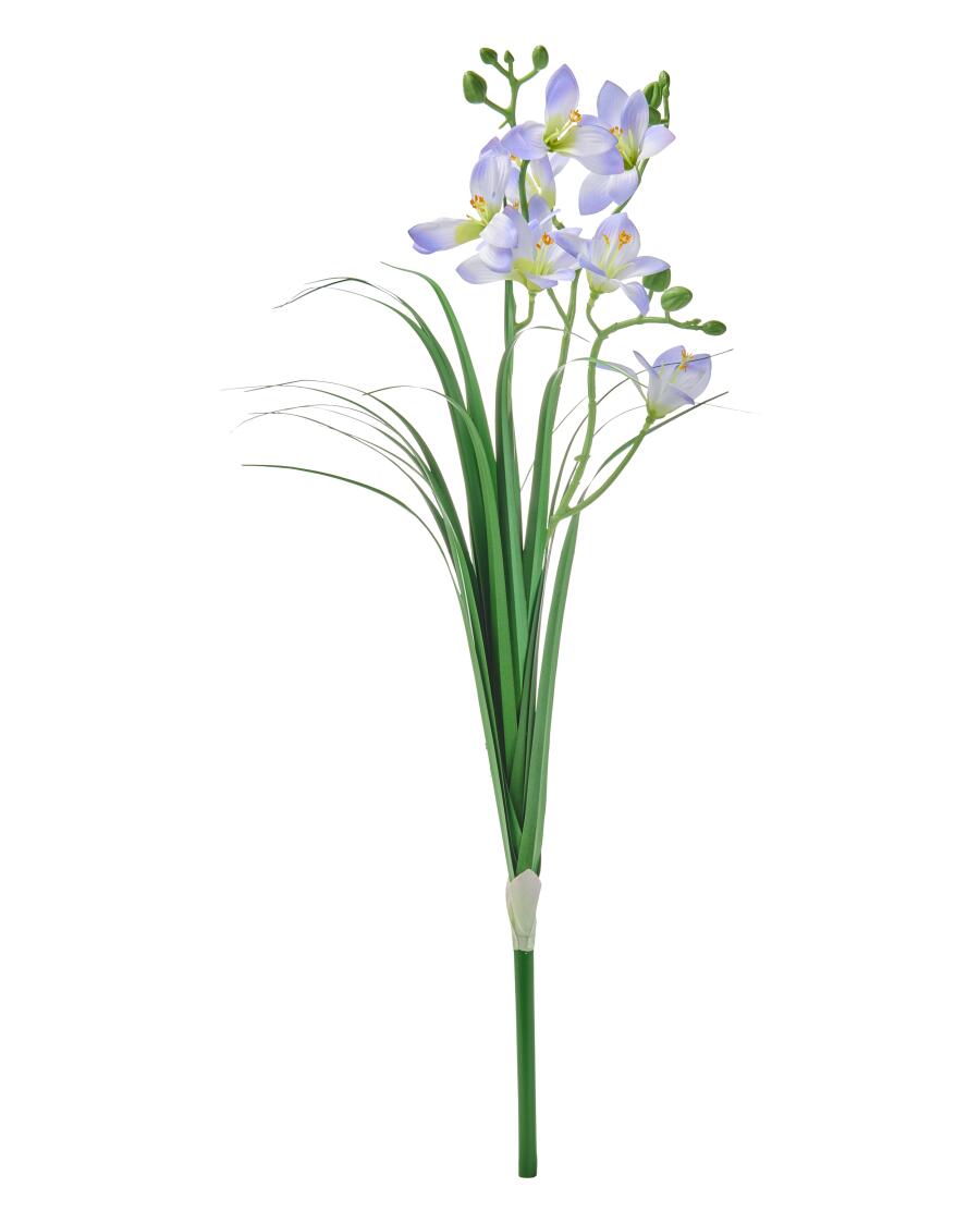 Kunstbloemen boeket lente blauw
