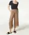 Culotte mit weitem Bein hellbraun