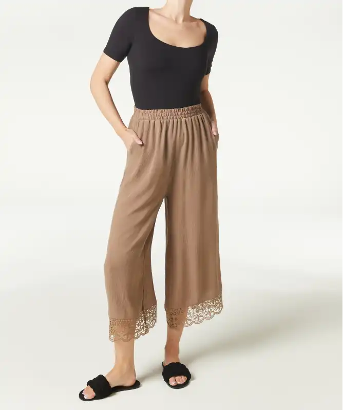 Culottes met wijde pijpen
