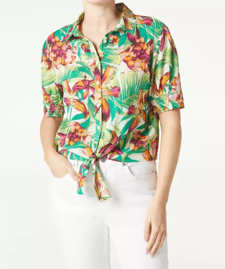 Bluse Crinkle-Optik