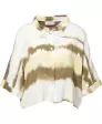 Batik blouse met korte mouwen