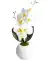Kunstblume Orchidee weiß