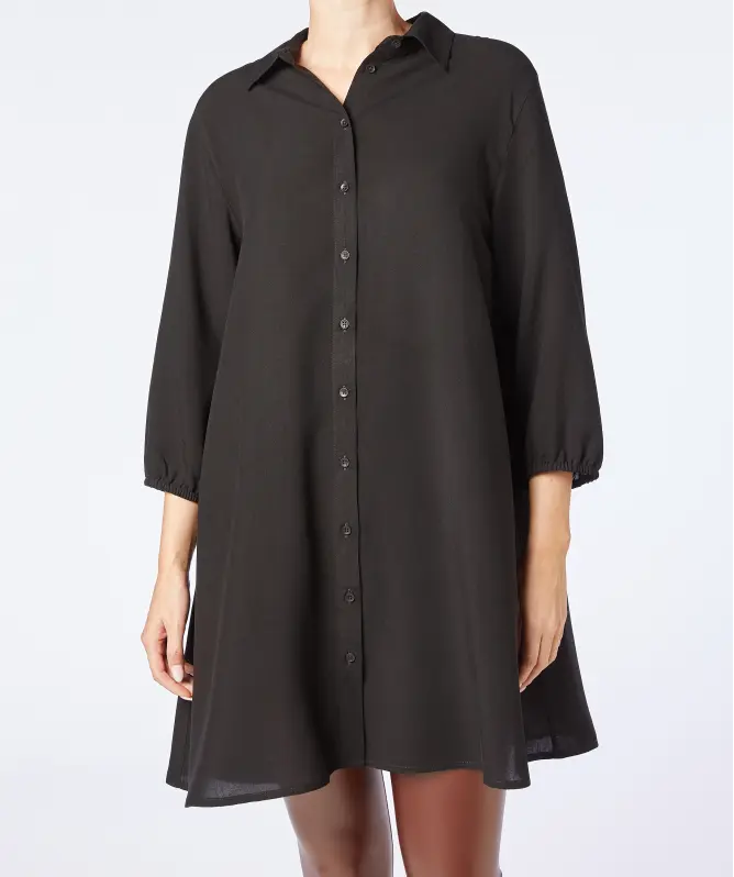 Longbluse mit Kragen
