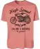 T-Shirt Motorrad koralle