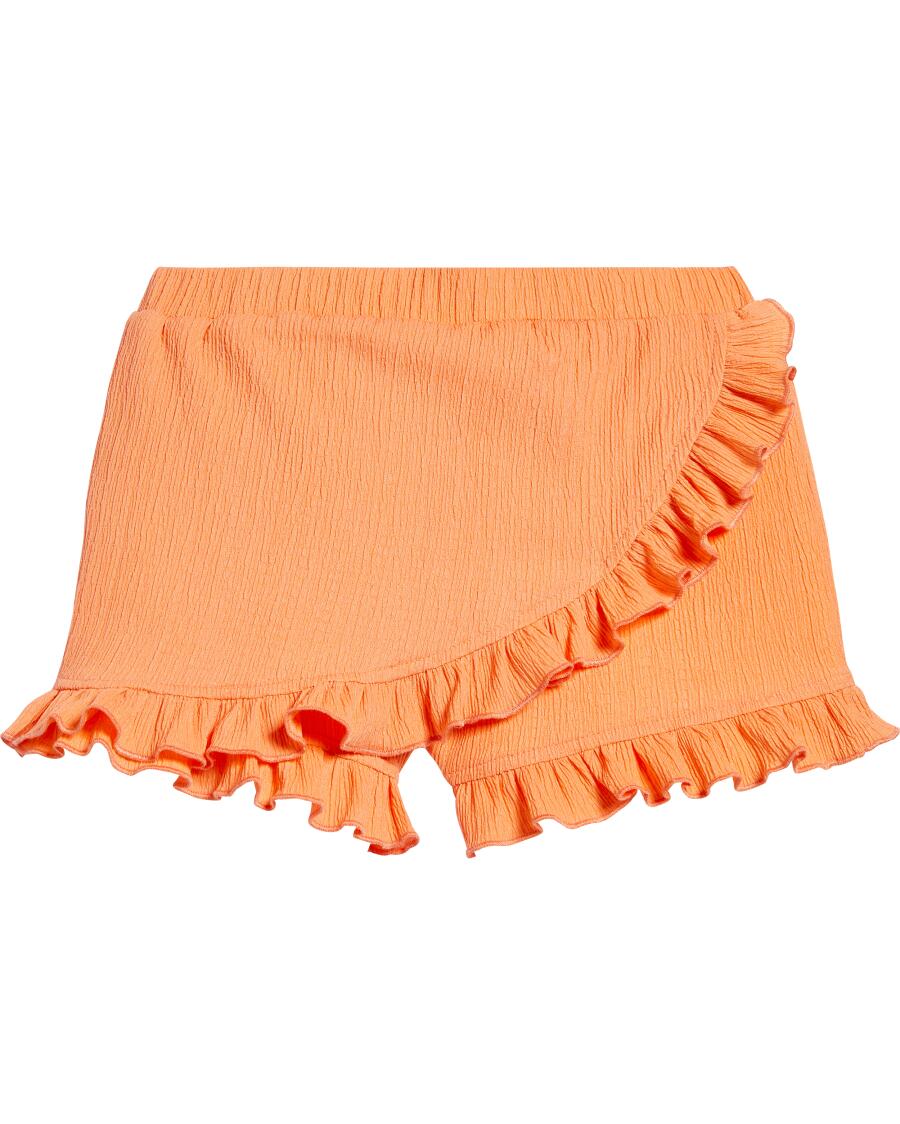 Skort mit Rüschen apricot