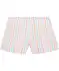 Shorts mit Glitzergarn weiß gestreift