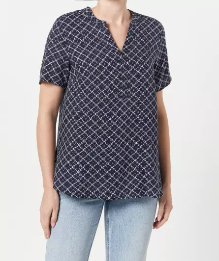 Gemusterte Bluse