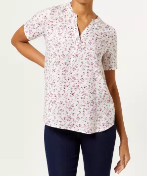 Blouse met bloemen