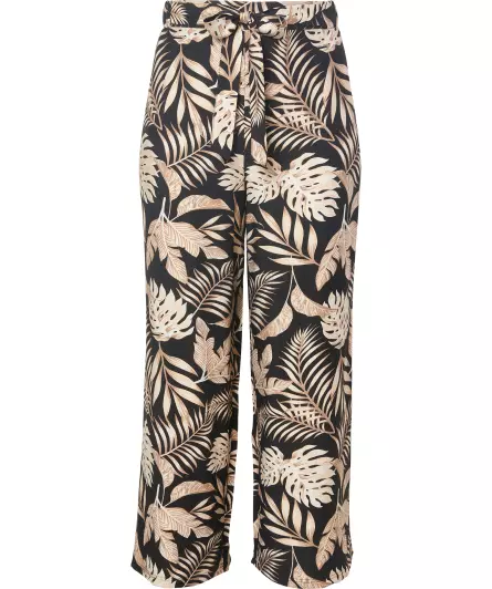 Stoffhose mit weitem Bein
