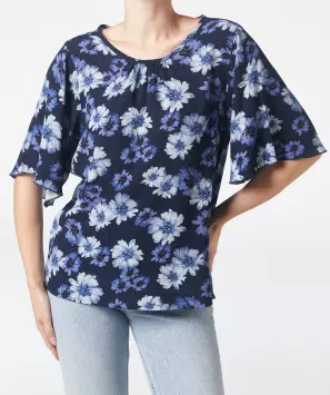 Geblümte Bluse