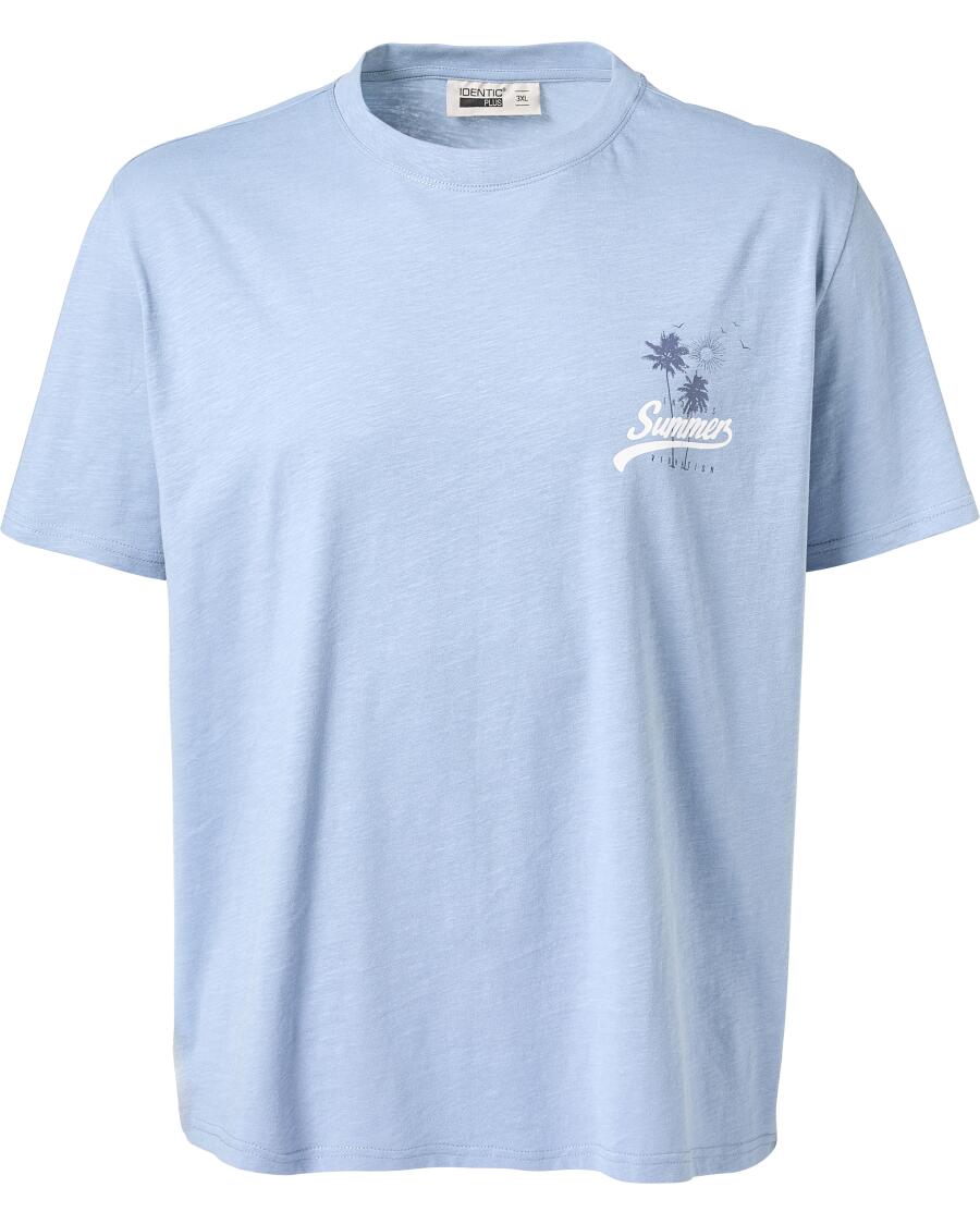 T-Shirt mit Print blau