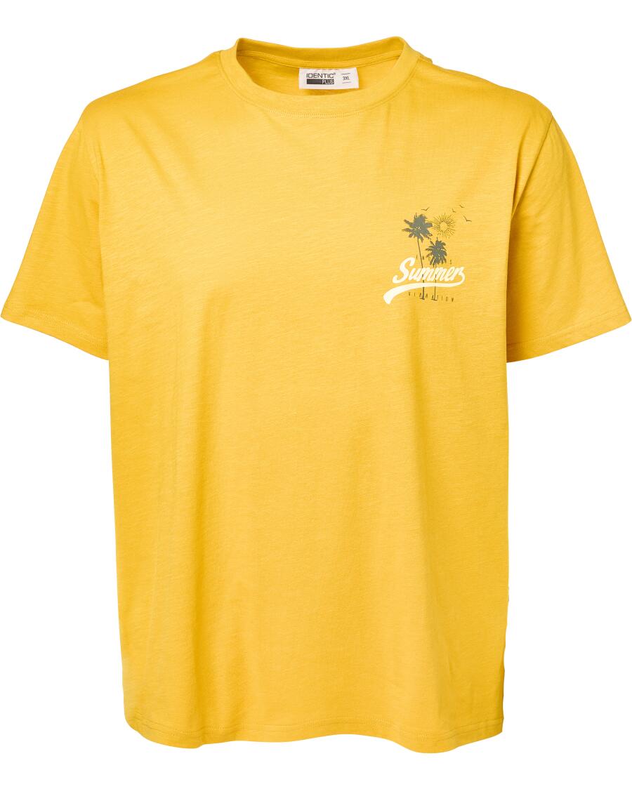 T-Shirt mit Print gelb