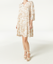 Kleid mit Volants Batik naturbedruckt