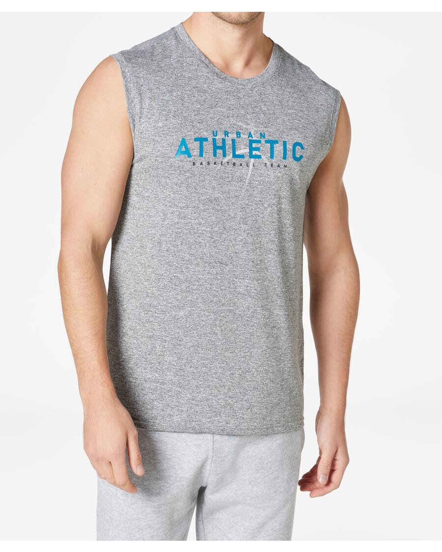 Sport-Tanktop in Melange grau melange