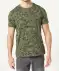 T-Shirt mit Camouflagedruck Khaki