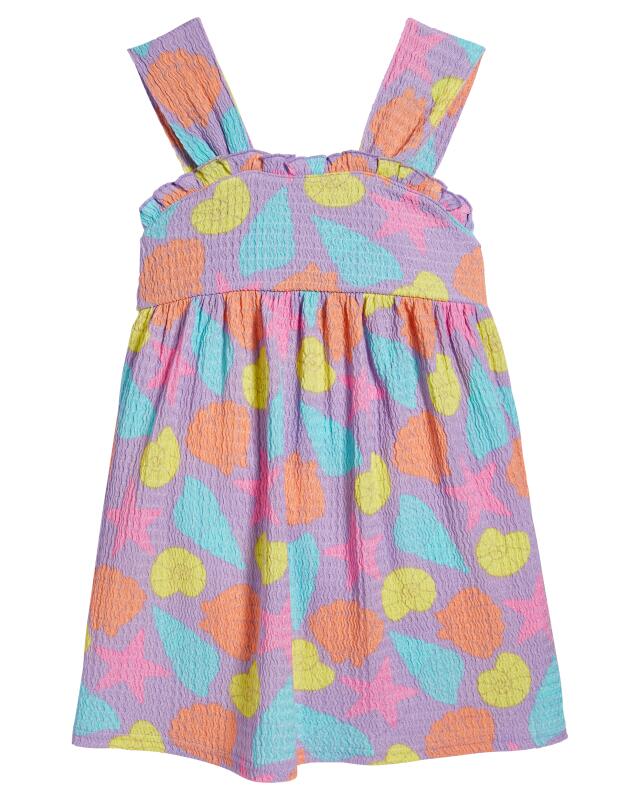Seashell dress for girls, purple (KiK Kleid mit Muscheln (lila)) — KiK, authentic German product in Morocco