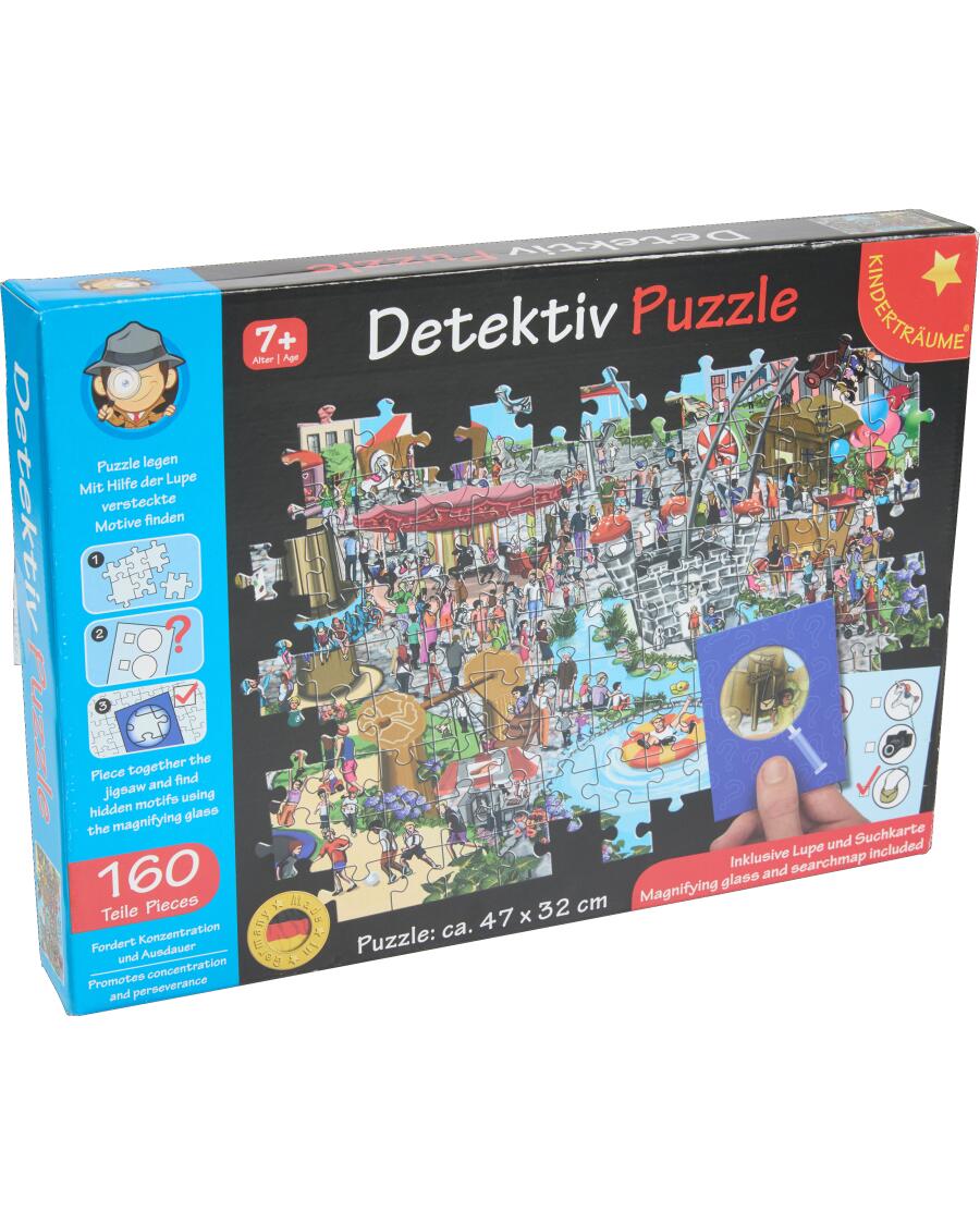 Kinderträume Detektiv-Puzzle blau