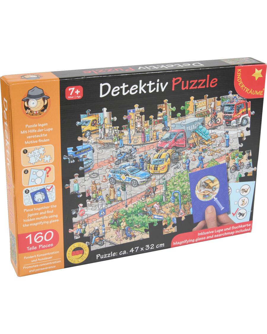 Kinderträume Detektiv-Puzzle orange