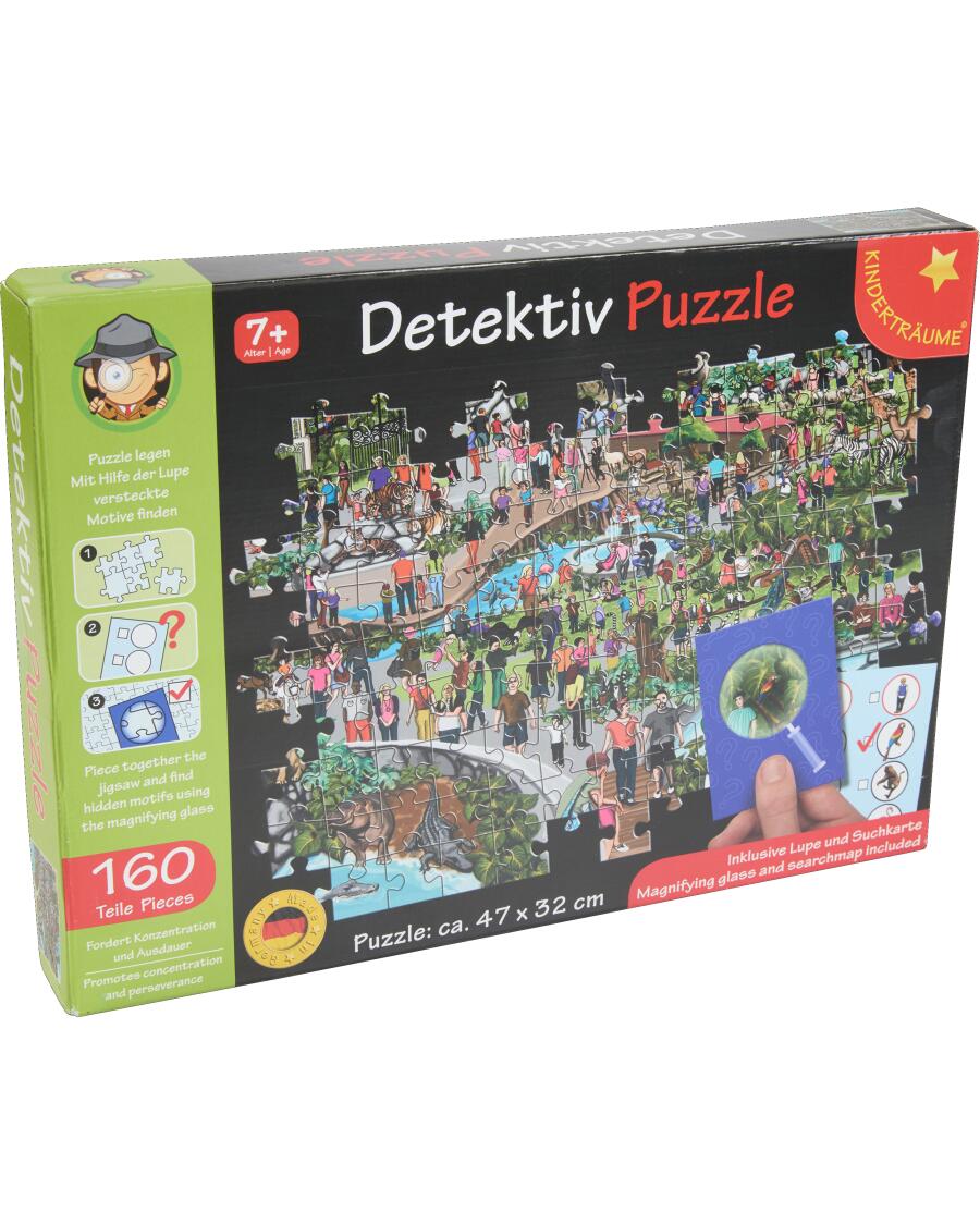 Kinderträume Detektiv-Puzzle grün
