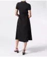 Midikleid mit Bindegürtel