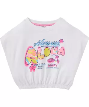 T-Shirt mit Oversize-Schultern