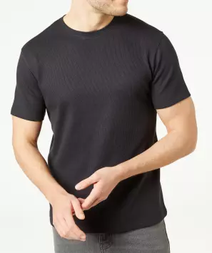 T-Shirt mit Waffelstruktur
