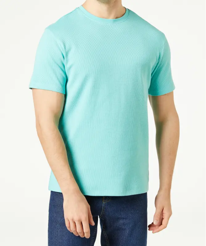 T-Shirt mit Waffelstruktur