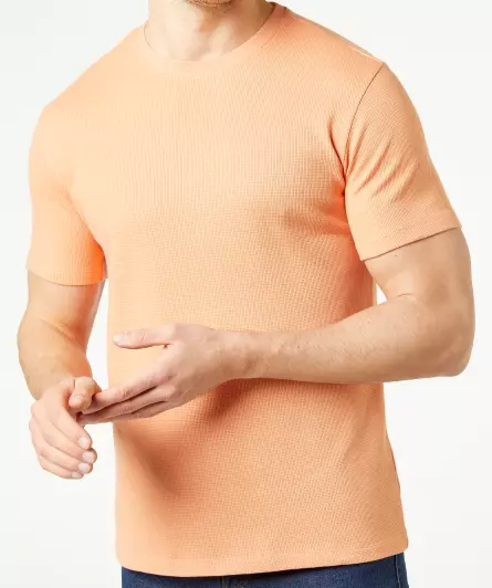 T-Shirt mit Waffelstruktur