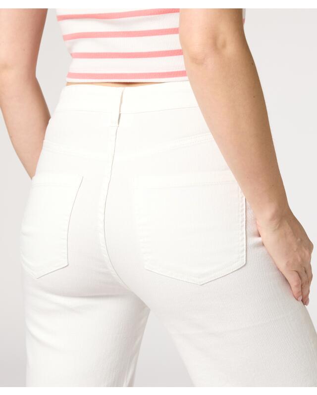 High-waist denim shorts for women, white (KiK Jeans-Shorts High-waist (weiß)) — KiK, authentic German product in Morocco