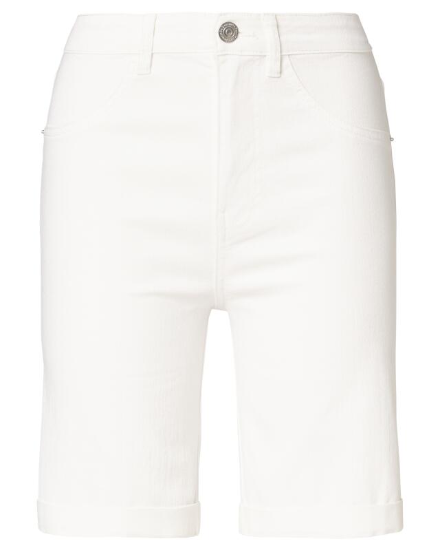 High-waist denim shorts for women, white (KiK Jeans-Shorts High-waist (weiß)) — KiK, authentic German product in Morocco