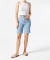 Jeans-Shorts High-waist jeansblau hell ausgewaschen