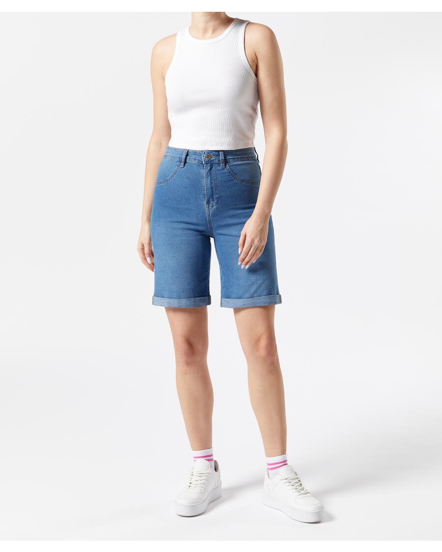 Jeans-Shorts High-waist jeansblau