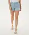 Jeans-Shorts mit Spitze jeansblau hell