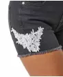 Jeans short met kant