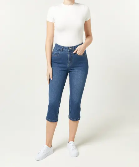 Capri-Jeans im 5-Pocket-Style