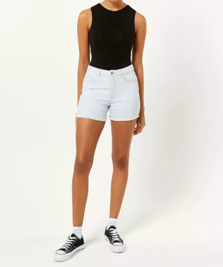 Jeans-Shorts mit Waschungseffekten