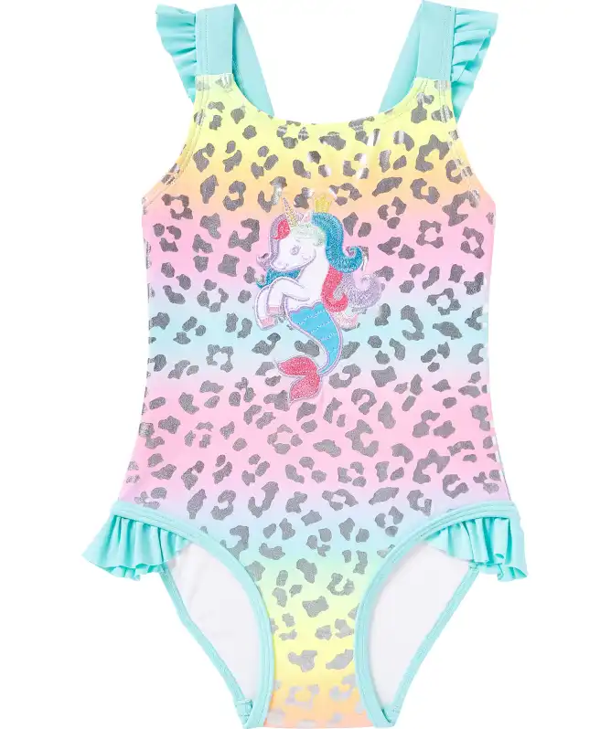 Strój kąpielowy z haftem jednorożca