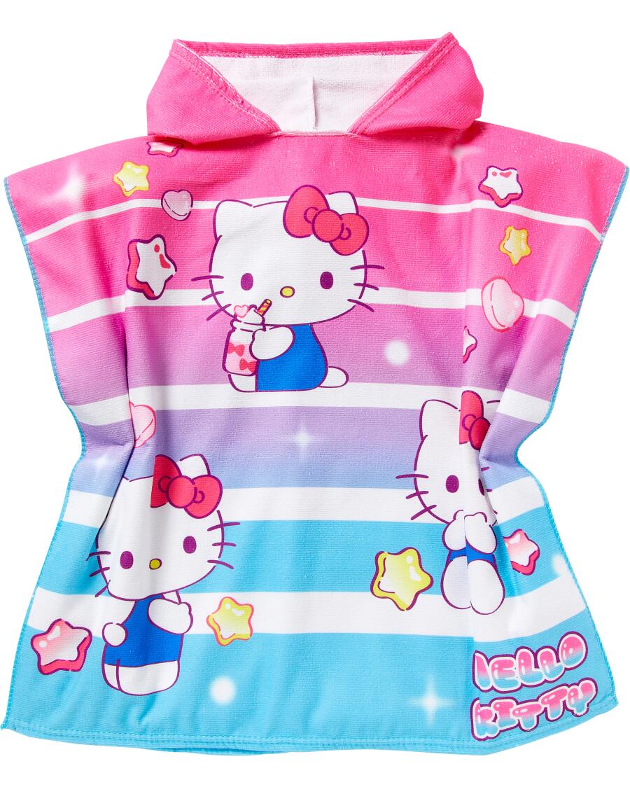 Ponczo kąpielowe Hello Kitty pink